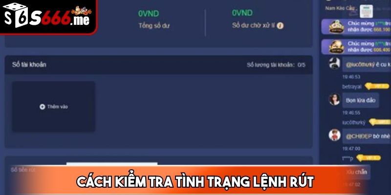 Kiểm tra tình trạng giao dịch xử lý sự cố nếu có